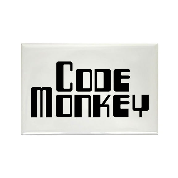 CafePress - Code Monkey Magnets - Rectangle Magnet, 2"x3" Refrigerator Magnet