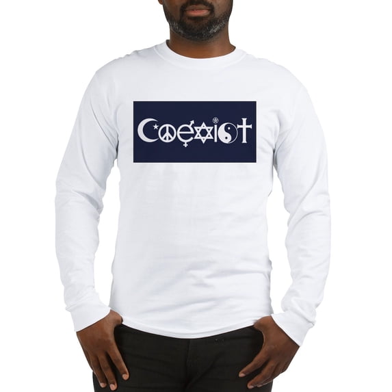 CafePress - Coexist Long Sleeve T Shirt - Unisex Cotton Long Sleeve T-Shirt