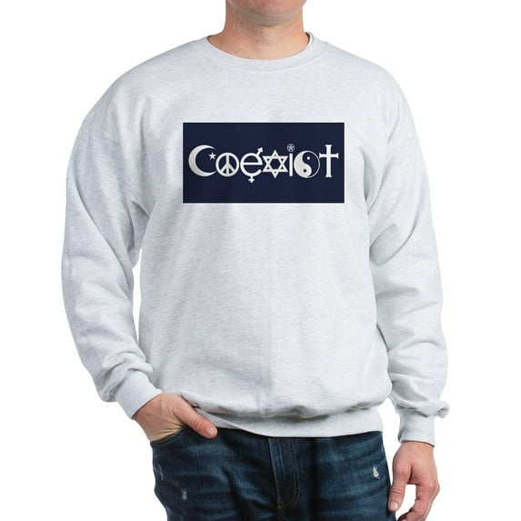 CafePress - Coexist Sweatshirt - Crew Neck Sweatshirt