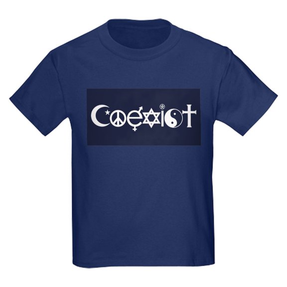 CafePress - Coexist T Shirt - Dark T-Shirt Kids XS-XL