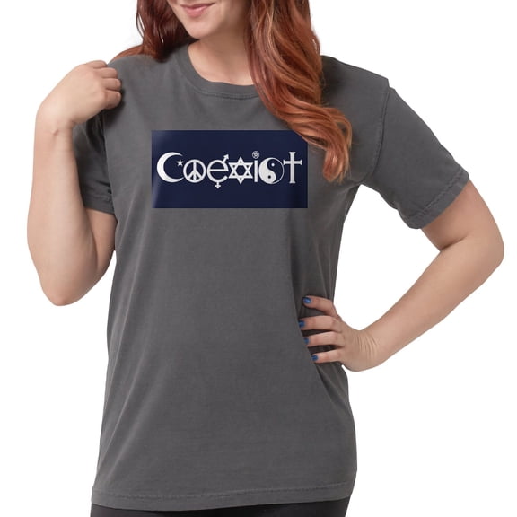 CafePress - Coexist T Shirt - Womens Comfort Colors® Shirt