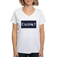 thumbnail image 1 of CafePress - Coexist T Shirt - Womens Cotton V-Neck T-shirt, 1 of 4