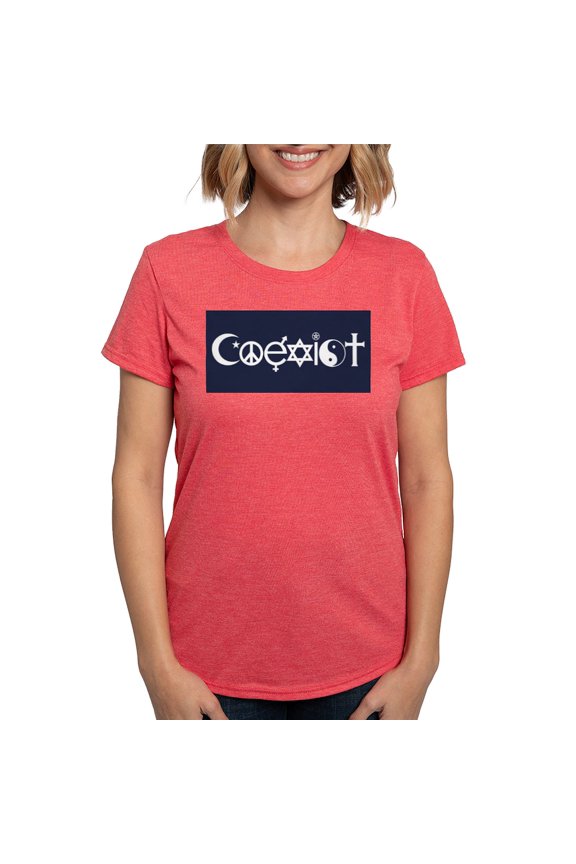 - Coexist T Shirt - Womens Tri-blend T-Shirt
