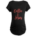 thumbnail image 1 of CafePress - Coffee And Jesus Maternity Dark T Shirt - Maternity Dark T-Shirt, 1 of 3