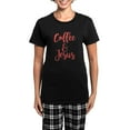 thumbnail image 1 of CafePress - Coffee And Jesus Women's Dark Pajamas - Women's Short Sleeve Print T-Shirt and Pants Dark Cotton Pajama Set, 1 of 7