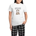 thumbnail image 1 of CafePress - Coffee And Sloths Women's Light Pajamas - Women's Short Sleeve Print T-Shirt and Pants Light Cotton Pajama Set, 1 of 7
