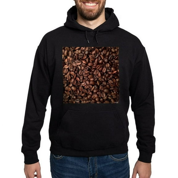CafePress - Coffee Beans Hoodie (Dark) - Pullover Hoodie, Classic, Comfortable Hooded Sweatshirt