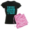 thumbnail image 1 of CafePress - Coffee Books And Rain Pajamas - Women's Dark Pajamas, 1 of 4