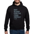 thumbnail image 1 of CafePress - Coffee Code Repeat Hoodie (Dark) - Pullover Hoodie, Classic, Comfortable Hooded Sweatshirt, 1 of 4
