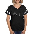 thumbnail image 1 of CafePress - Coffee Heartbeat T Shirt - Womens Football Shirt, 1 of 4