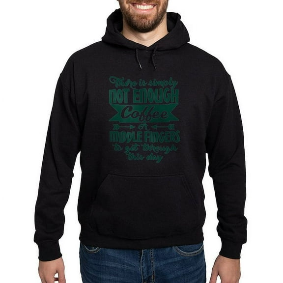 CafePress - Coffee Humor Typography Quote Hoodie (Dark) - Pullover Hoodie, Classic, Comfortable Hooded Sweatshirt