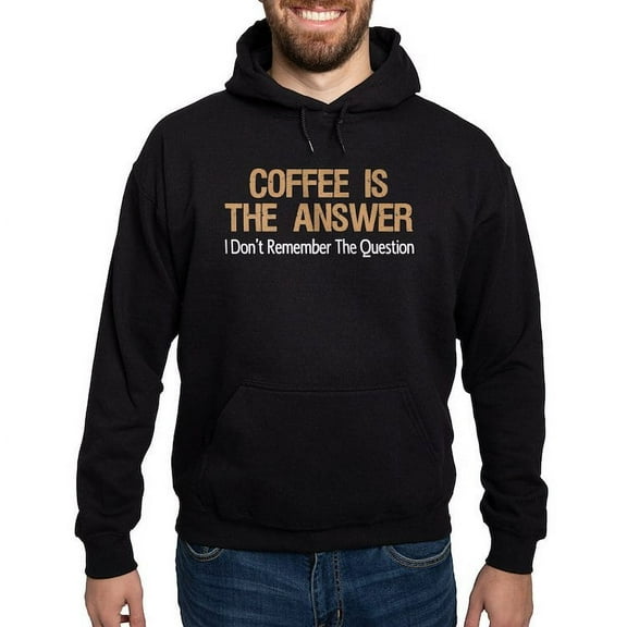CafePress - Coffee Is The Answer Hoodie - Pullover Hoodie, Classic, Comfortable Hooded Sweatshirt