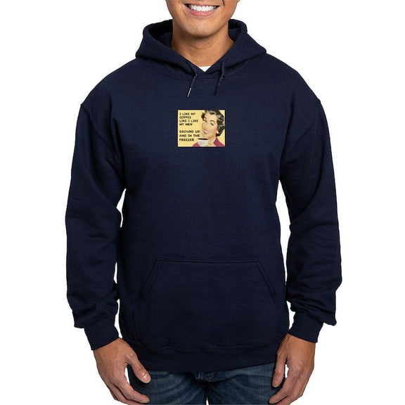 CafePress - Coffee Like My Men Hoodie (Dark) - Pullover Hoodie, Classic, Comfortable Hooded Sweatshirt