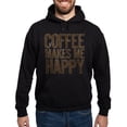 thumbnail image 1 of CafePress - Coffee Makes Me Happy Hoodie - Pullover Hoodie, Classic, Comfortable Hooded Sweatshirt, 1 of 4