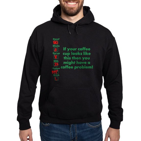 CafePress - Coffee Problem Funny Coffee S Hoodie (Dark) - Pullover Hoodie, Classic, Comfortable Hooded Sweatshirt