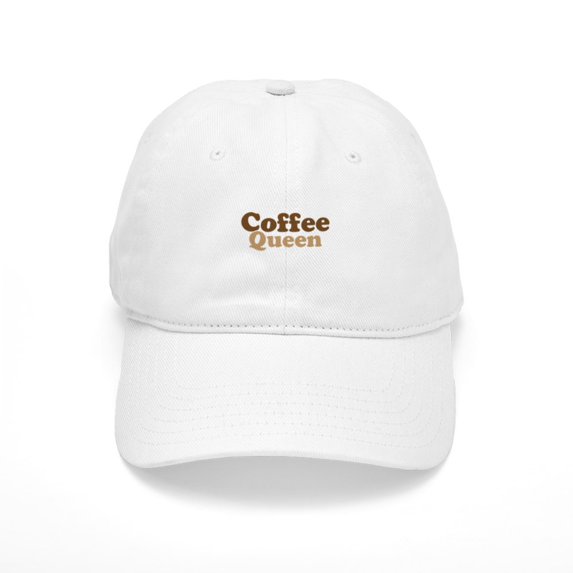 CafePress - Coffee Queen - Adjustable 100% Brushed Unisex Casual Cotton Baseball Cap, Beige, 1