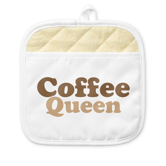 CafePress - Coffee Queen - Pot Holder with Printed Design, 9"x9"