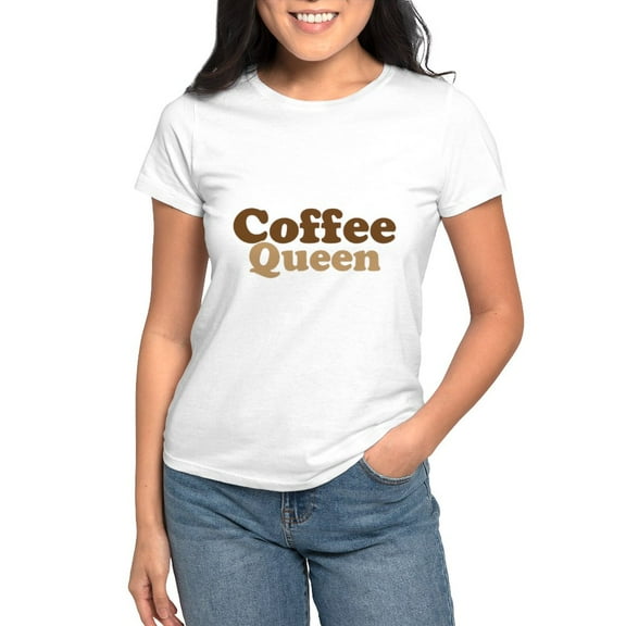 CafePress - Coffee Queen T Shirt - Women's Classic T-Shirt