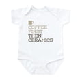 thumbnail image 1 of CafePress - Coffee Then Ceramics Body Suit - Baby Light Bodysuit, Size Newborn - 24 Months, 1 of 4