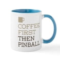 thumbnail image 1 of CafePress - Coffee Then Pinball Mugs - 11 oz Ceramic Mug - Novelty Coffee Tea Cup, 1 of 4