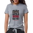 thumbnail image 1 of CafePress - Coffee & Wine T Shirt - Womens Tri-blend T-Shirt, 1 of 1