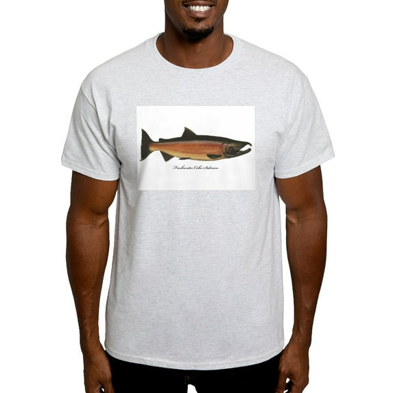 CafePress - Coho Silver Salmon Light T Shirt - Men's Classic Graphic T-Shirt
