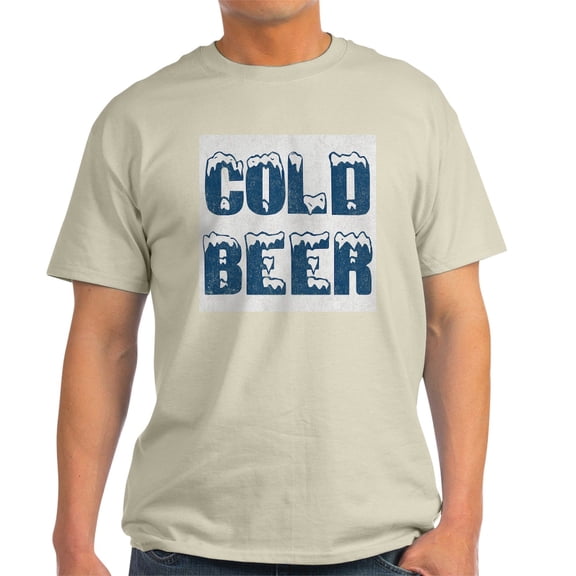 CafePress - Cold Beer Light T Shirt - Men's Classic Graphic T-Shirt