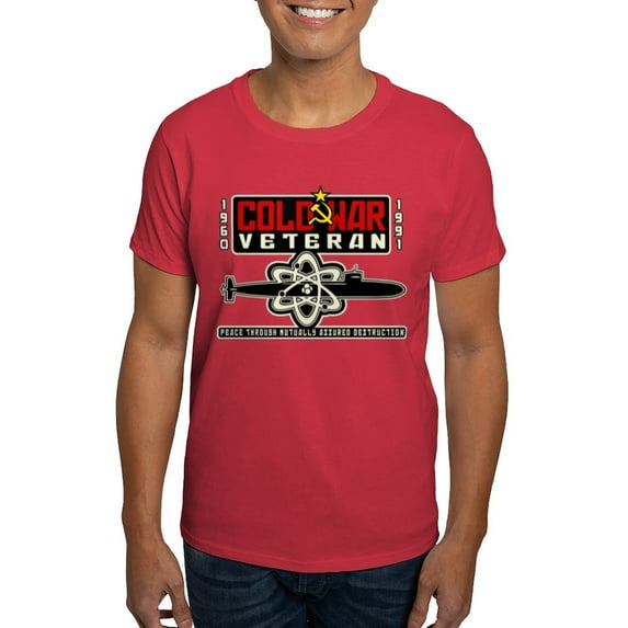 CafePress - Cold War Vet Shirt Back T Shirt - Men's Classic Graphic Cotton T-Shirt