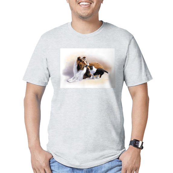 CafePress - Collie Fitted T Shirt - Fitted T-Shirt, Vintage Fit Soft Cotton Tee