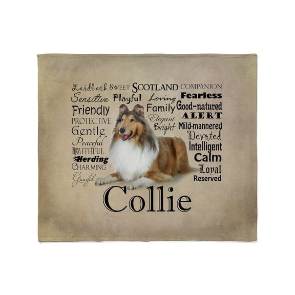 CafePress - Collie Traits Throw Blanket - Soft Fleece Throw Blanket, 50"x60" for All Ages
