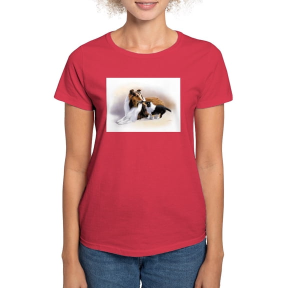 CafePress - Collie Women's Value T Shirt - Women's Traditional Fit Dark T-Shirt