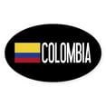 thumbnail image 1 of CafePress - Colombia: Colombian Flag & Colombia - Sticker (Oval), 1 of 1