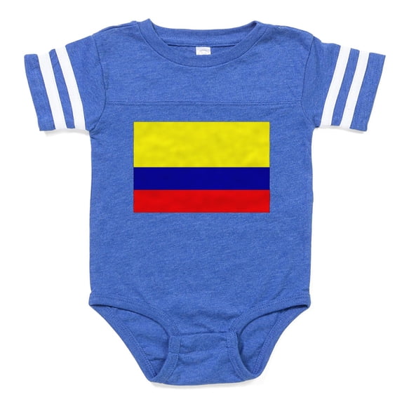 CafePress - Colombiaf - Cute Infant Baby Football Bodysuit
