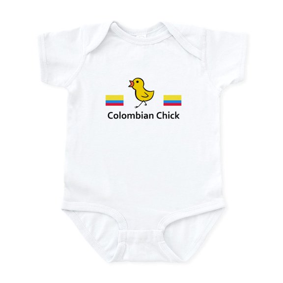 CafePress - Colombian Chick Infant Bodysuit - Baby Light Bodysuit, Size Newborn - 24 Months