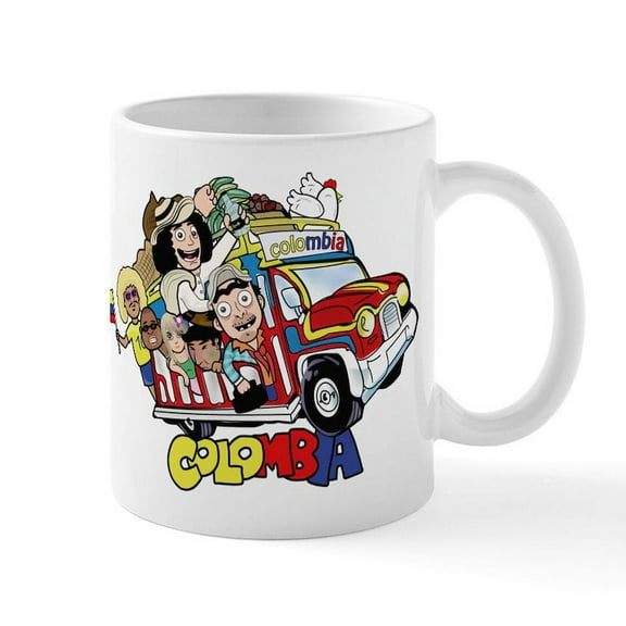 CafePress - Colombian Chiva Mug - 11 oz Ceramic Mug - Novelty Coffee Tea Cup