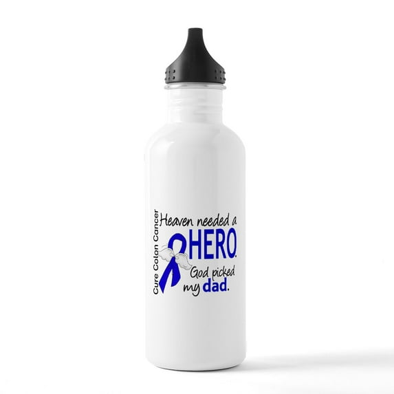 CafePress - Colon Cancer Heavennee Stainless Water Bottle 1 - Stainless Steel Water Bottle, Sports Bottle, 1.0L