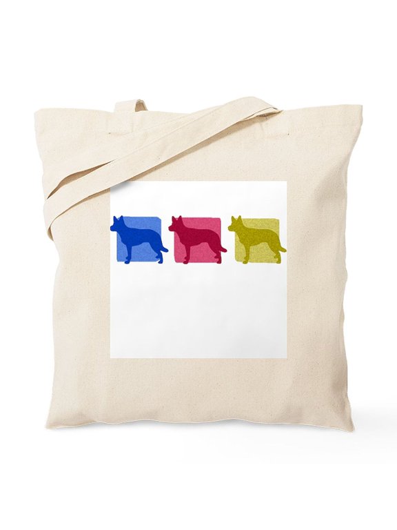 - Color Row Kelpie Tote Bag - Unisex Canvas Tote Bag, Beige, 1-Piece