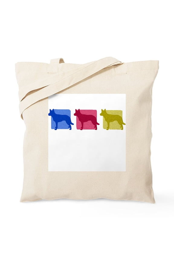 - Color Row Kelpie Tote Bag - Unisex Canvas Tote Bag, Beige, 1-Piece