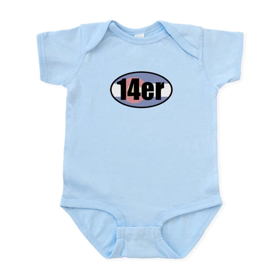 CafePress - Colorado 14Ers Body Suit - Baby Light Bodysuit, Size Newborn - 24 Months
