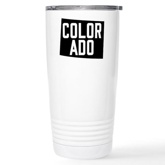 CafePress - Colorado 16 Oz Stainless Steel Travel Mug - Insulated Stainless Steel Travel Tumbler 20 oz.