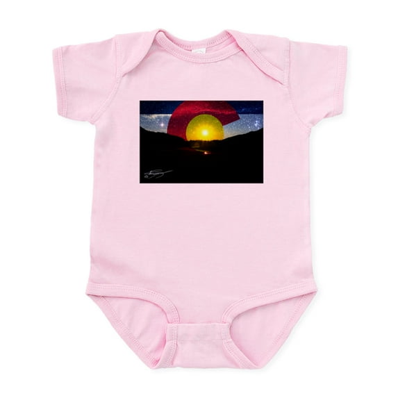 CafePress - Colorado And The Sun Body Suit - Baby Light Bodysuit, Size Newborn - 24 Months