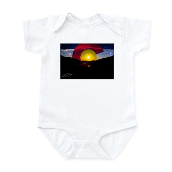 CafePress - Colorado And The Sun Body Suit - Baby Light Bodysuit, Size Newborn - 24 Months
