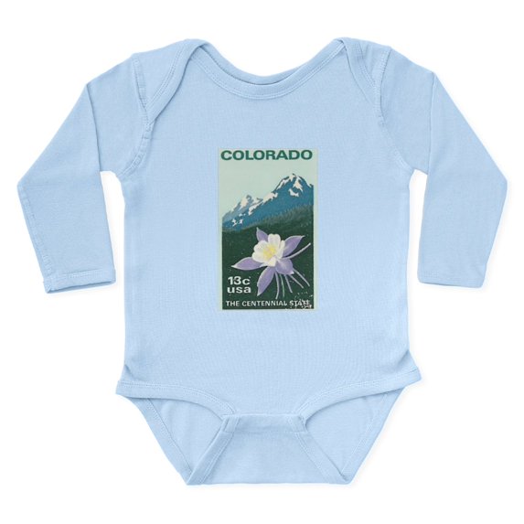 CafePress - Colorado Body Suit - Long Sleeve Cotton Baby Bodysuit