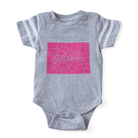 CafePress - Colorado - Cute Infant Baby Football Bodysuit