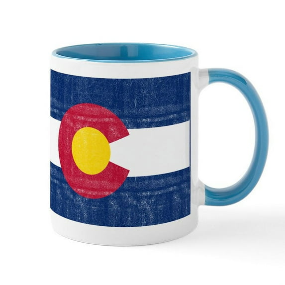 CafePress - Colorado Flag - 11 oz Ceramic Mug - Novelty Coffee Tea Cup