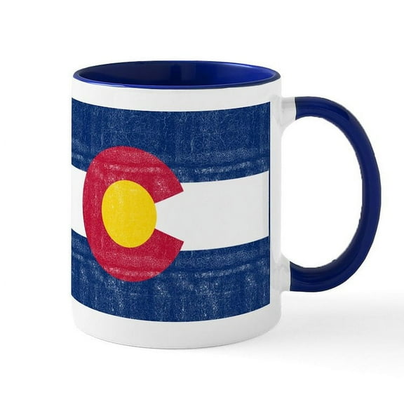 CafePress - Colorado Flag - 11 oz Ceramic Mug - Novelty Coffee Tea Cup