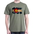 thumbnail image 1 of CafePress - Colorado Flag Dark T Shirt - Men's Classic Graphic Cotton T-Shirt, 1 of 4
