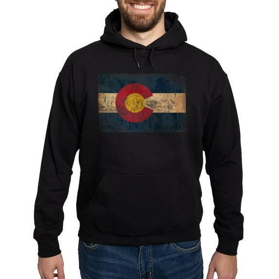 CafePress - Colorado Flag Hoodie (Dark) - Pullover Hoodie, Classic, Comfortable Hooded Sweatshirt