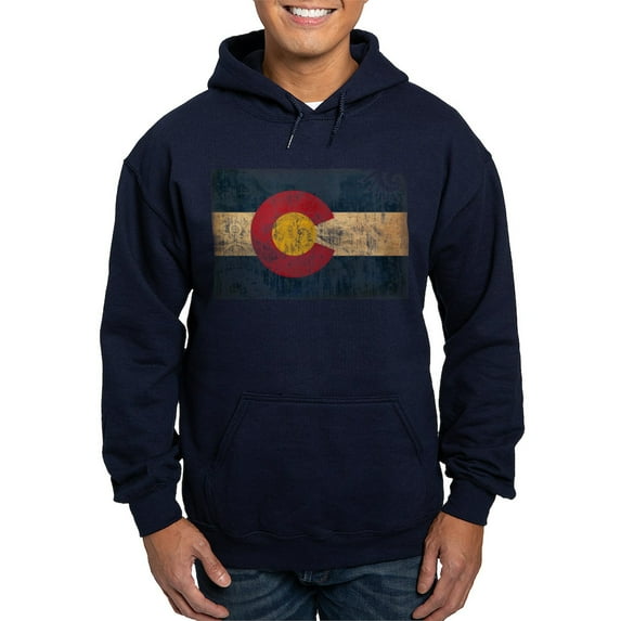 CafePress - Colorado Flag Hoodie (Dark) - Pullover Hoodie, Classic, Comfortable Hooded Sweatshirt