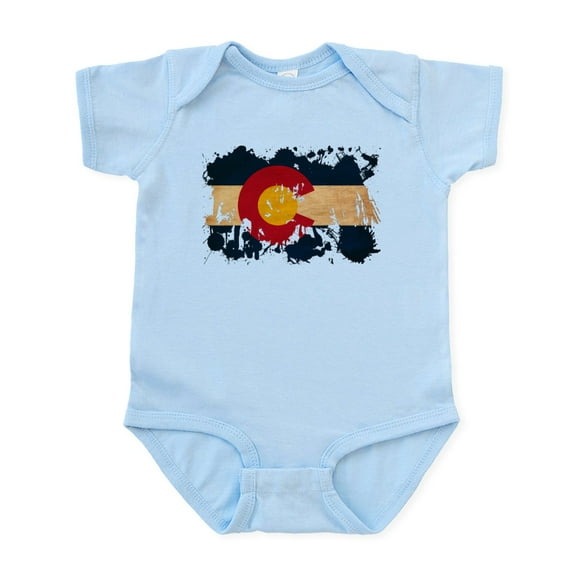 CafePress - Colorado Flag Infant Bodysuit - Baby Light Bodysuit, Size Newborn - 24 Months